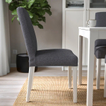 Стул - BERGMUND IKEA/ БЕРГМУНД ИКЕА, 95х52х59 см, серый/белый, 2 штуки