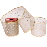 Лента для декорирования «Мерцание» 10 см, 2,7 м, Шампань