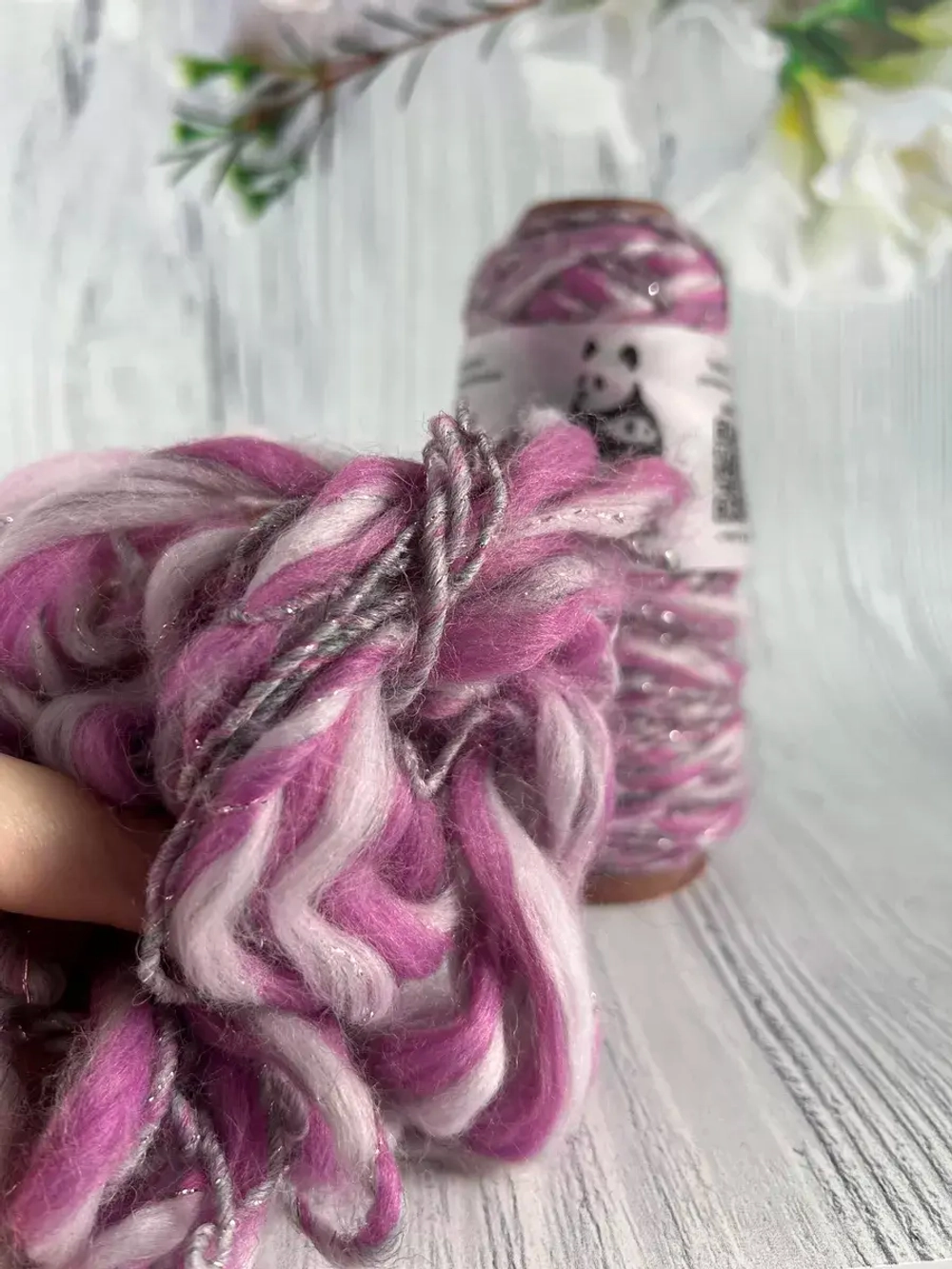 Трикотажная пряжа для вязания MORELINO толстая шишибрики