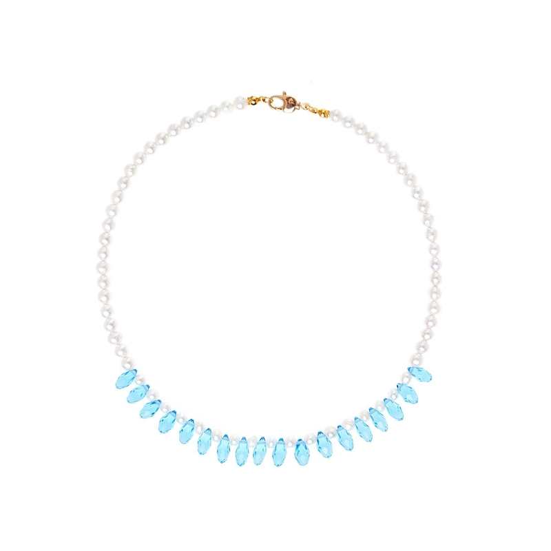 Колье Жемчужный Кристалл – Синее