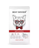 Best Dinner Adult/Kitten говядина с картофелем 400 гр
