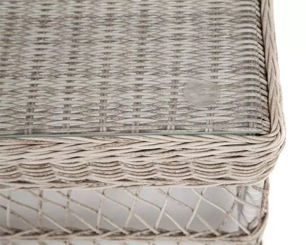 "Гранд Латте" стол журнальный из искусственного ротанга, цвет бежевый