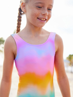 Купальник слитный для девочки Next E36-580, Розовый, Сиреневый, Голубой