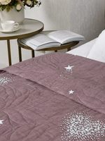 Покрывало на кровать, стеганое, поплин с размерами 215х220