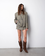 Жакет из шелка и вискозы Боттега Венета желтый/синий