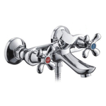 Смеситель для ванны, Frap, корот изл, с кран-буксой, хром, F32731-В