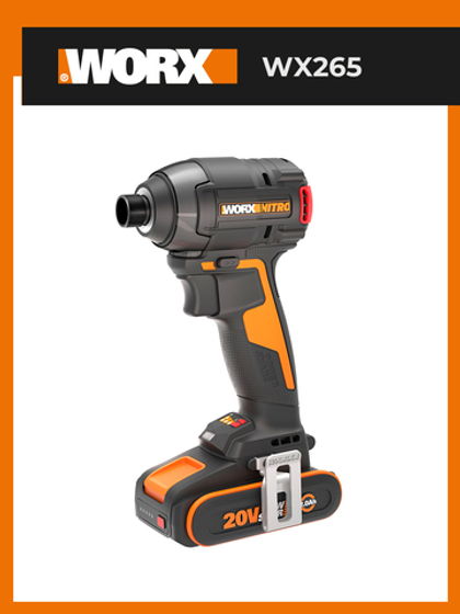 Винтоверт ударный бесщеточный аккумуляторный WORX WX265