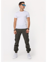 Брюки карго мужские оливковые Город Горький