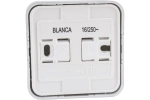 Розетка 1-м без заземления 16А IP20 Алюминий Blanca Systeme Electric/Schneider Electric
