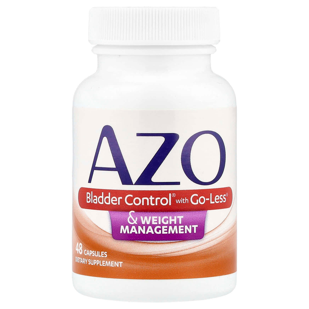 AZO, Bladder Control® с функцией Go-Less® и контролем веса, 48 капсул