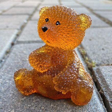 Плюшевый мишка лапа на сердце