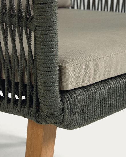 Комплект Inti с 2-местным диваном и 2 креслами зеленого цвета La Forma Испания 