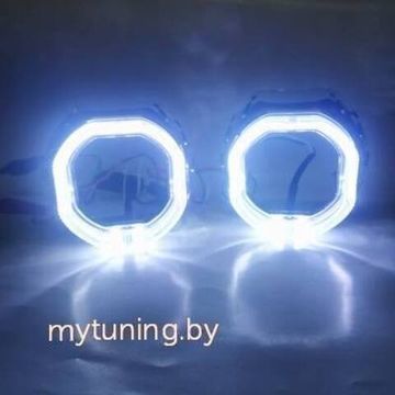 Маска для линзы 2,5' Квадратная с LED V2