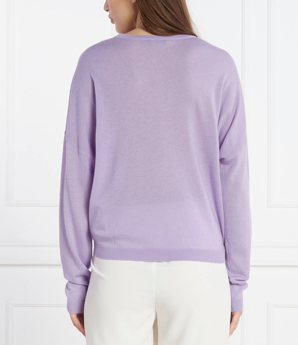 Хлопковый свитер Liu Jo - лавандовый(CA4115 MA63O)