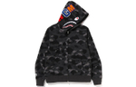 A Bathing Ape Color Camo Shark Full Zip Худи Ss23 черный