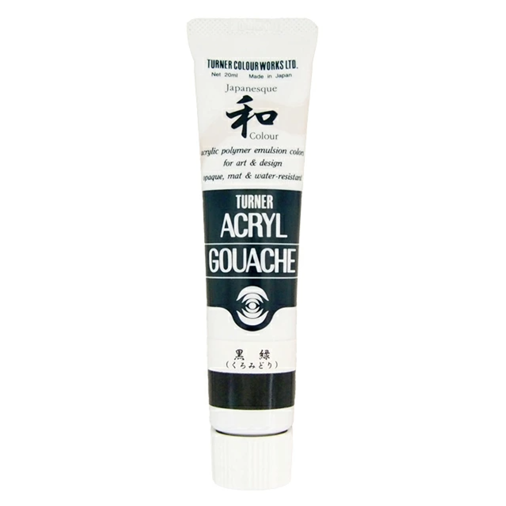 Акриловая гуашь Turner 20 мл. Japanesque Black Green