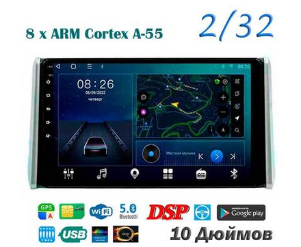 Topway TS18 2+32GB 8 ядер для Toyota Rav 4 2019-2020