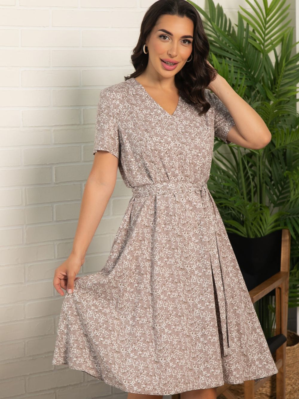 Платье Мисс Романтика (кофе с молоком) П16064-25М LT Collection