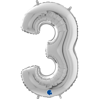 Шар ЦИФРА 3 Gold 26" 66 см