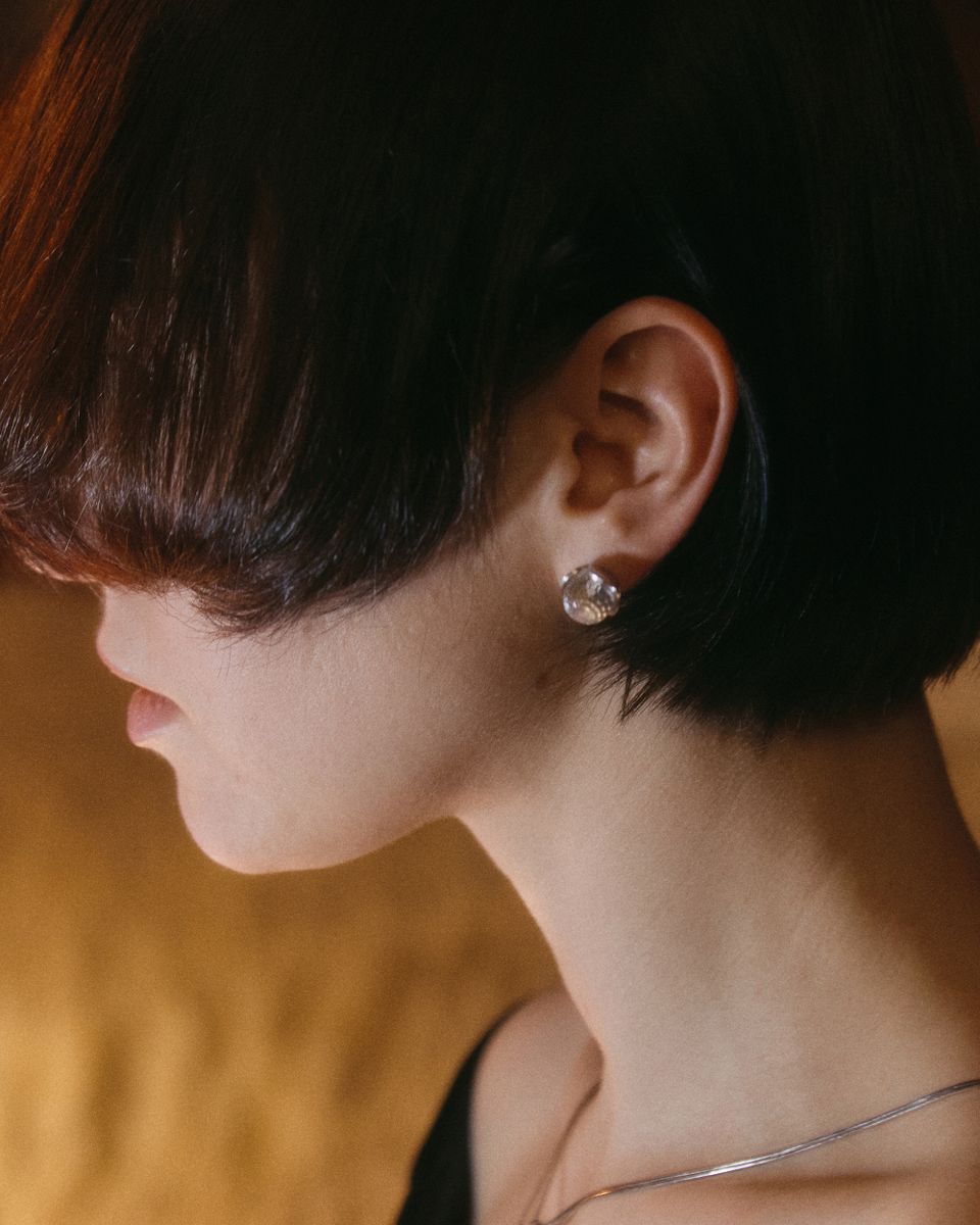 Моносерьга Flowerberry Crystal