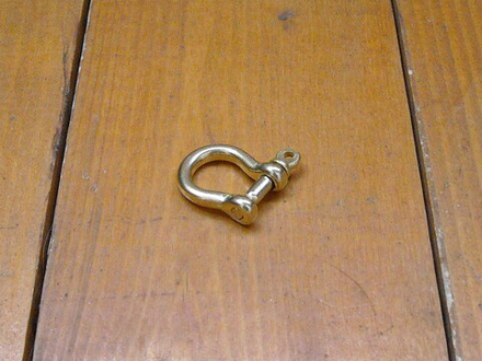 Застежка D образная, шакл, латунь