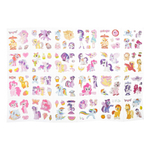 Наклейки стикеры Basir, серия "Единорог", размер 16,5*16,5 см, 4 листа