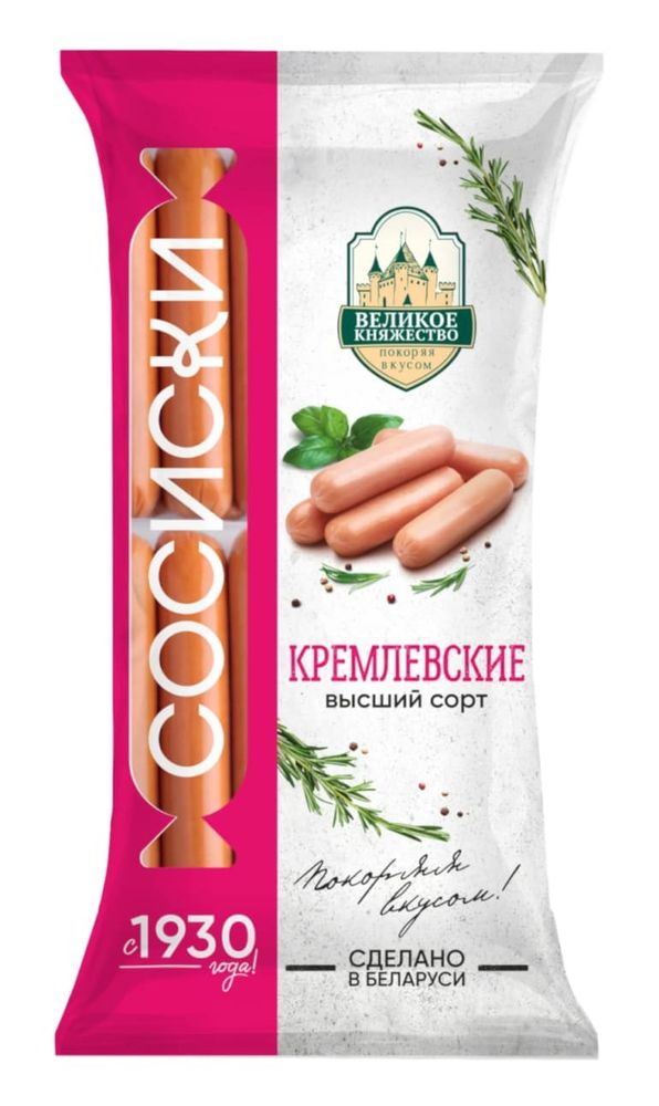 Сосиски &quot;Кремлевские&quot; Калинковичи - купить не дорого в Москве