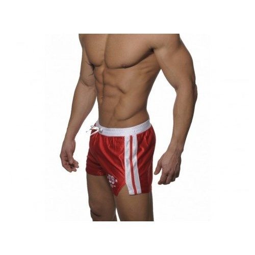 Мужские спортивные шорты красные с белым поясом ES Collection SHORTS RED- WHITE