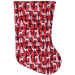 Носок новогодний «Волшебные олени» 22х35 см, Красный