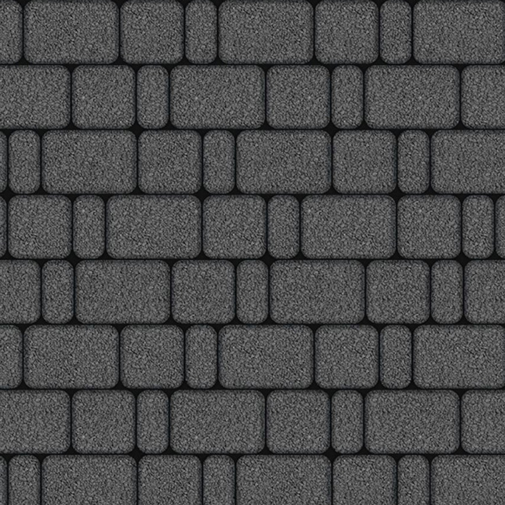 Тротуарная плитка КЛАССИКО - Гранит Серый, комплект из 3 видов плит