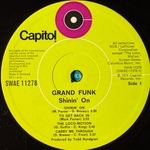 Grand Funk ‎– Shinin' On (Дания 1974г.)