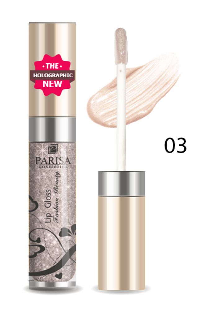 Parisa Блеск для губ Lip Gloss, LG-612, тон №103, 7 мл