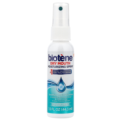 Biotene Dental Products, увлажняющий спрей от сухости во рту, нежная мята, 44,3 мл (1,5 жидк. унции)
