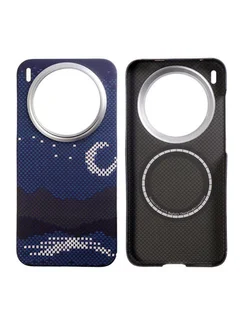 Карбоновый чехол для Vivo X300 с MagSafe ночной свет (Night light)