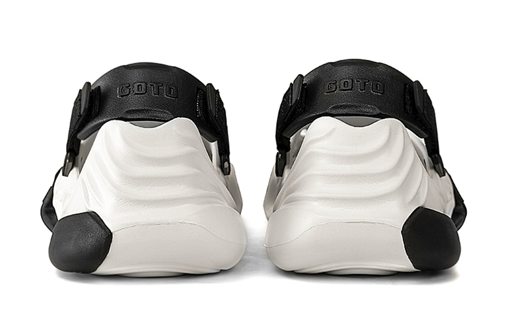 GOTO Outdoor Sports Sandals Unisex Black White