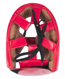 Шлем открытый взрослый AURUM, ПУ, красный