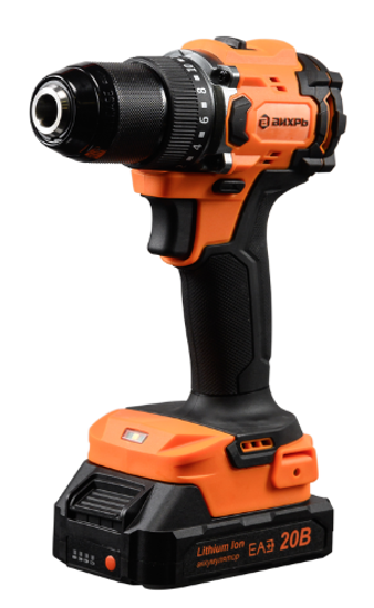 Аккумуляторная дрель-шуруповерт "ВИХРЬ" ДА-20Л-2К/БП
