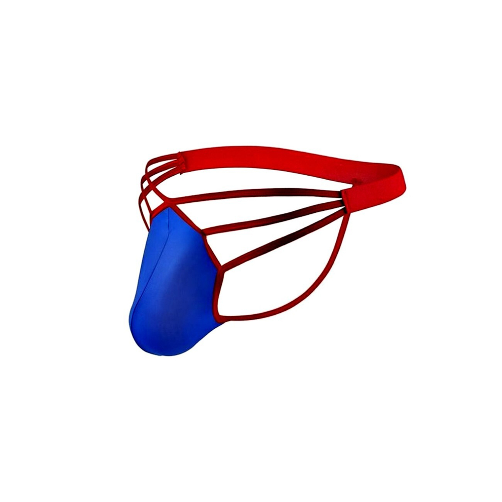 Мужские трусы стринги синие Romeo Rossi RR1022-9