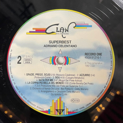 Винтажная виниловая пластинка LP Adriano Celentano Адриано Челентано Super Best (Germany 1992)