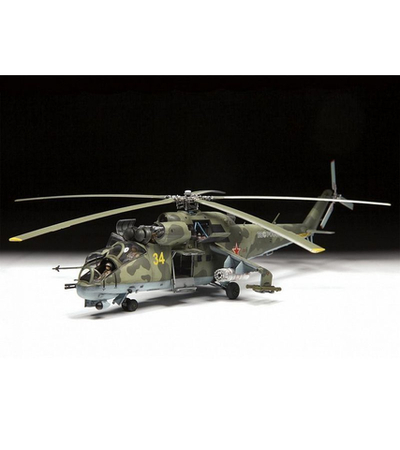 Сборная модель ZVEZDA Советский ударный вертолёт МИ-24П, 1/72