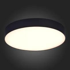 ST606.432.48 Светильник потолочный Черный LED 1*48W 3000K 4 320Lm Ra>85 120° IP20 D400xH55 185-265V Накладные светильники