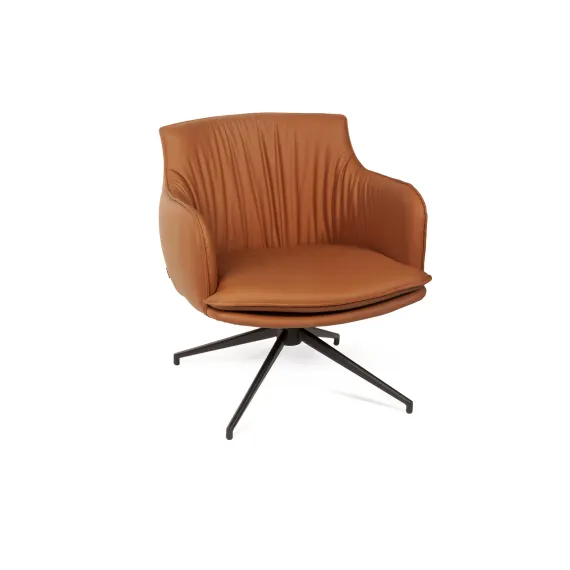 Лаунж кресло Sofia, экокожа терракот