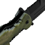 Армейский нож со стропорезом и стеклобоем (Защитный камуфляж)