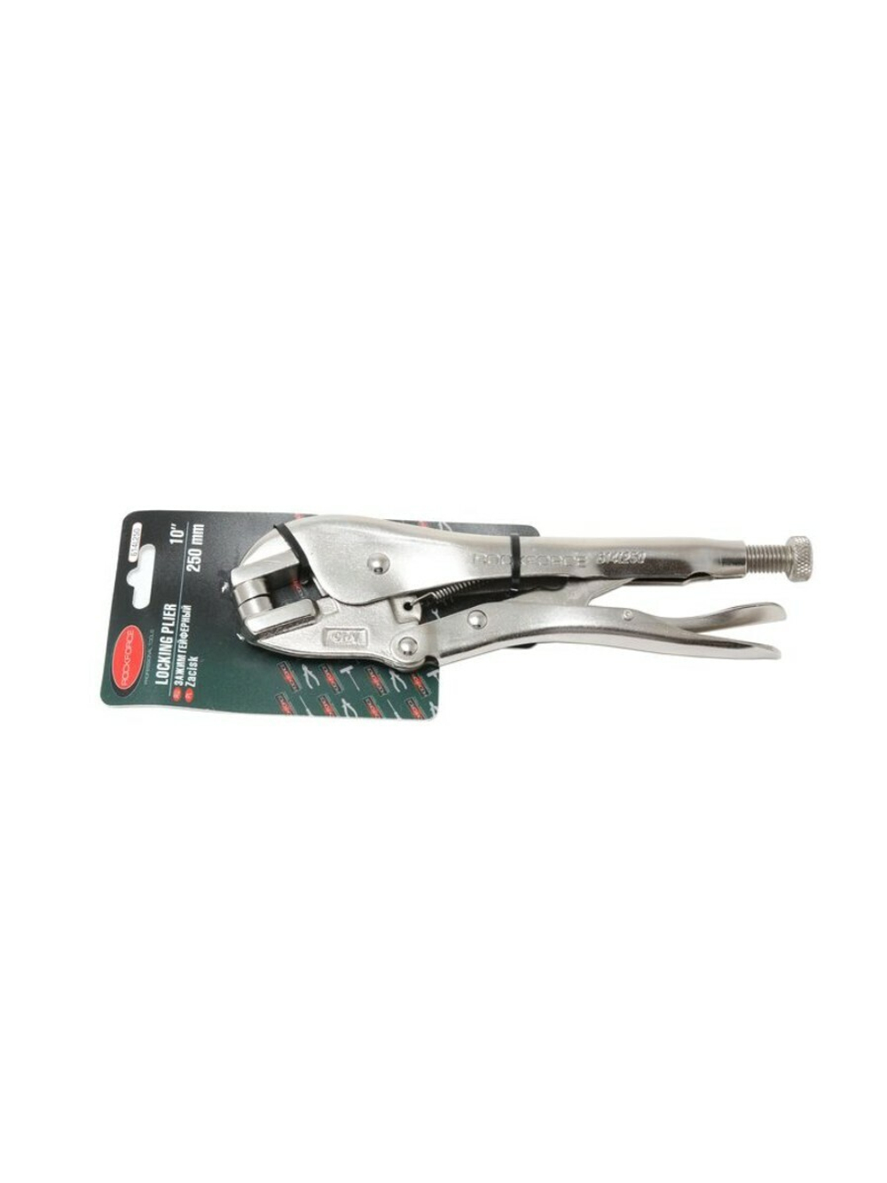 Зажим гейферный специальный с ''точечный''10''-250мм RockForce##Rock FORCE RF-614L250