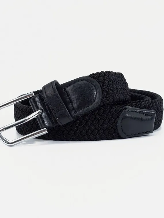 Ремень женский, ширина 2,5 см, пряжка металл, цвет чёрный