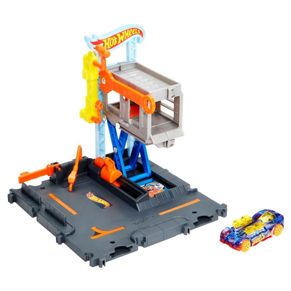Hot Wheels City - Rally Workshop Set с автомобилем HDR25