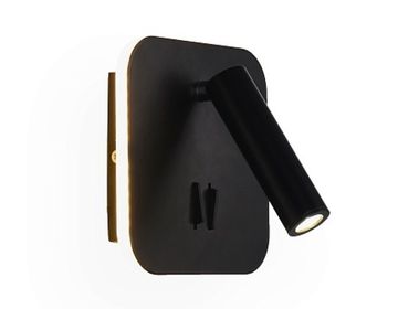 Настенный светодиодный светильник FW253 BK/S 12W 4200K+3000K черный/песок Individual Sota Ambrella