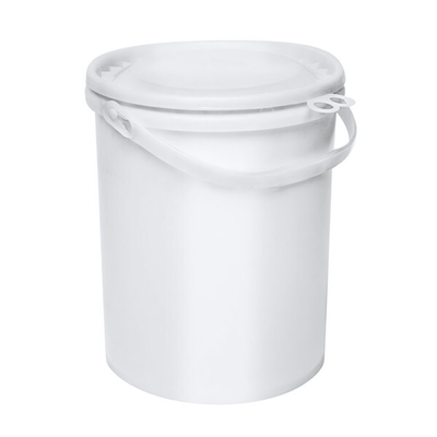 Ведро с герметичной крышкой и ручкой 12 л (белое)