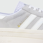 Кроссовки Adidas Gazelle Bold Grey / White Wmns