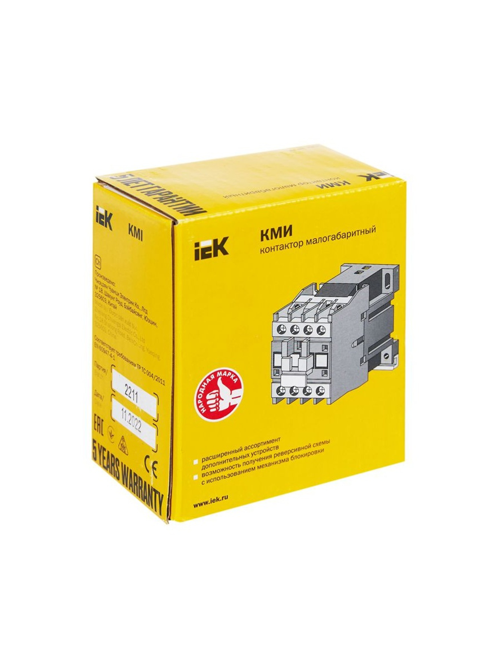 Контактор КМИ-11810 18А 24В/АС3 1НО KARAT IEK KKM11-018-024-10